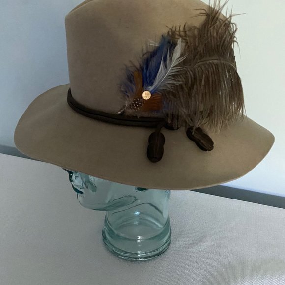Hat Feather Headband, Tiger of Sweden Hat, Size 6 7/8, Fedora main image 4